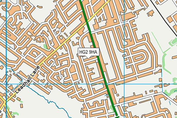 HG2 9HA map - OS VectorMap District (Ordnance Survey)