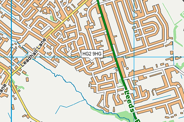 HG2 9HG map - OS VectorMap District (Ordnance Survey)