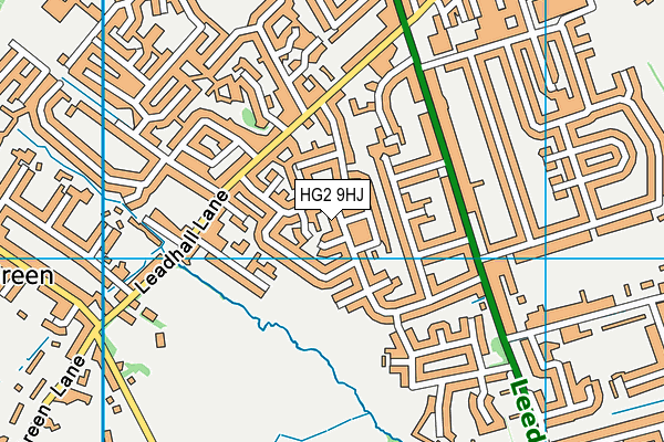 HG2 9HJ map - OS VectorMap District (Ordnance Survey)