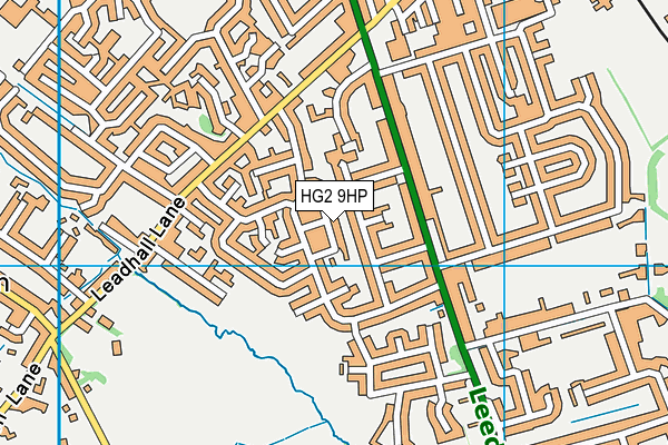 HG2 9HP map - OS VectorMap District (Ordnance Survey)