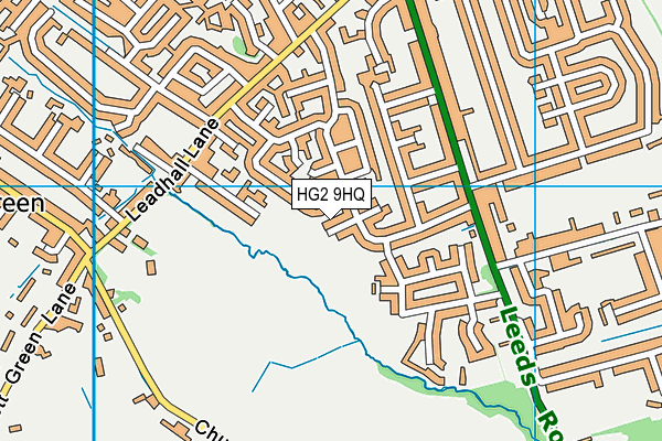 HG2 9HQ map - OS VectorMap District (Ordnance Survey)