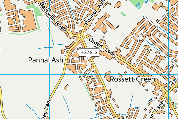 Ashville College Sports And Fitness Academy map (HG2 9JS) - OS VectorMap District (Ordnance Survey)