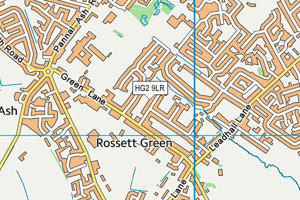 HG2 9LR map - OS VectorMap District (Ordnance Survey)