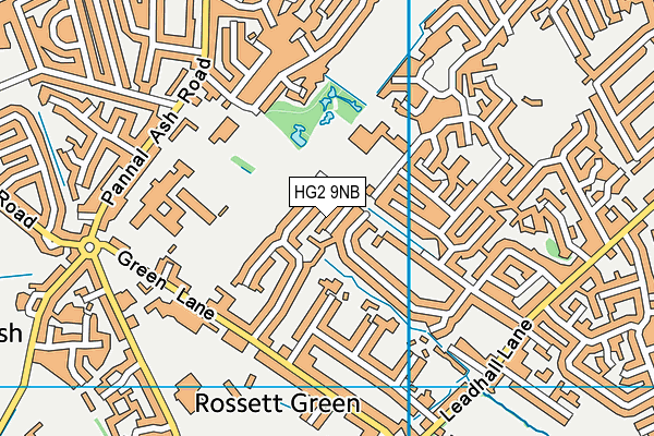 HG2 9NB map - OS VectorMap District (Ordnance Survey)