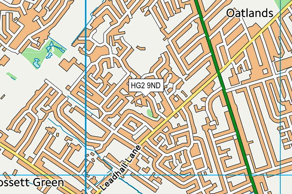 HG2 9ND map - OS VectorMap District (Ordnance Survey)
