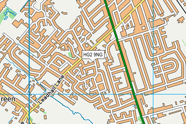 HG2 9NG map - OS VectorMap District (Ordnance Survey)