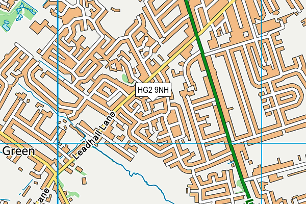 HG2 9NH map - OS VectorMap District (Ordnance Survey)