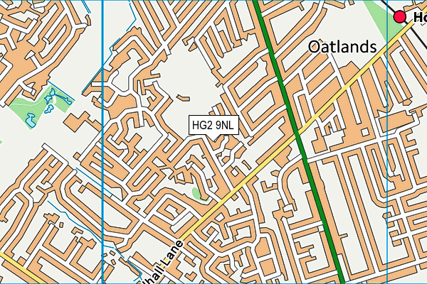 HG2 9NL map - OS VectorMap District (Ordnance Survey)