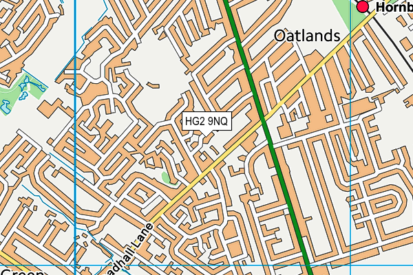 HG2 9NQ map - OS VectorMap District (Ordnance Survey)