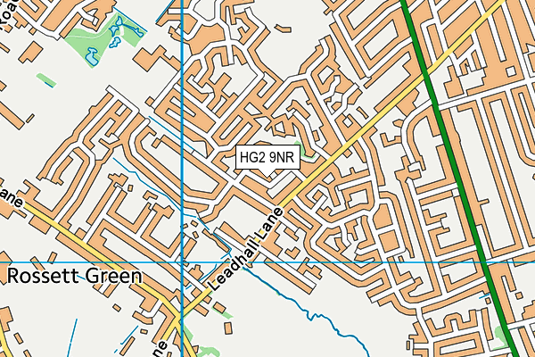 HG2 9NR map - OS VectorMap District (Ordnance Survey)