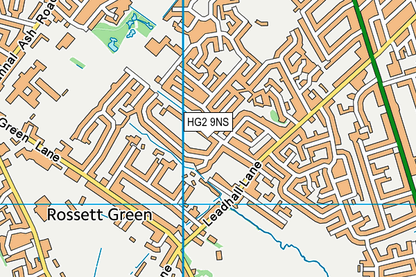HG2 9NS map - OS VectorMap District (Ordnance Survey)