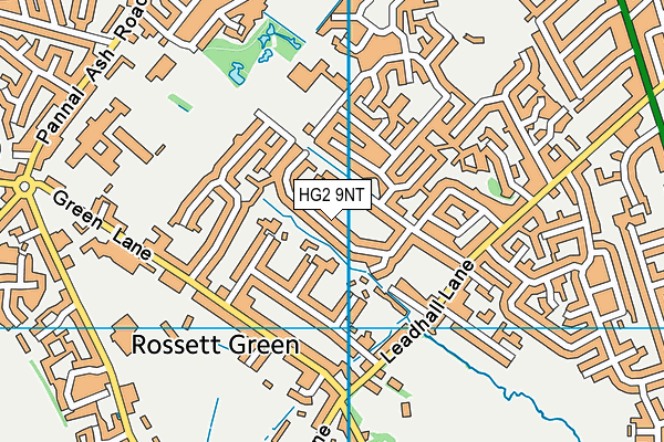 HG2 9NT map - OS VectorMap District (Ordnance Survey)