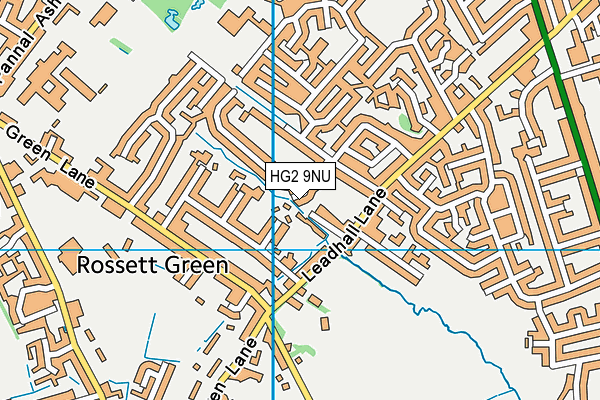 HG2 9NU map - OS VectorMap District (Ordnance Survey)