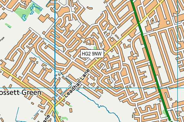 HG2 9NW map - OS VectorMap District (Ordnance Survey)