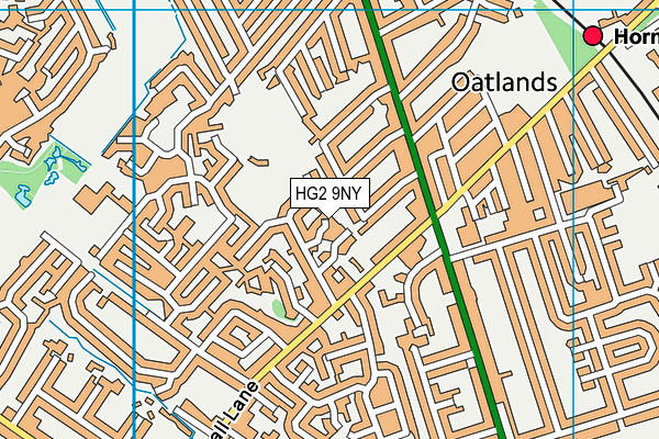 HG2 9NY map - OS VectorMap District (Ordnance Survey)