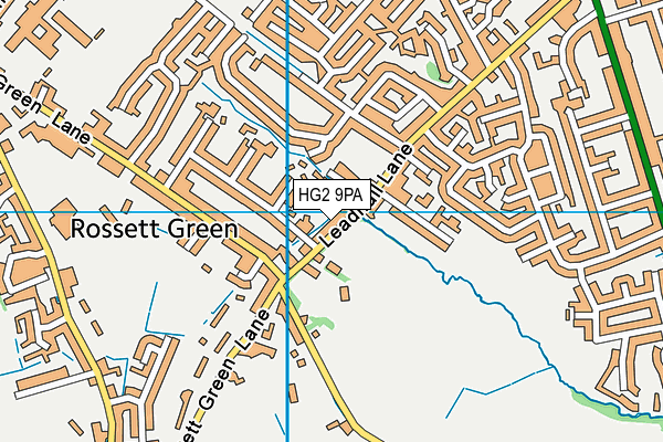 HG2 9PA map - OS VectorMap District (Ordnance Survey)