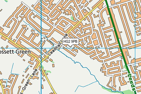 HG2 9PB map - OS VectorMap District (Ordnance Survey)