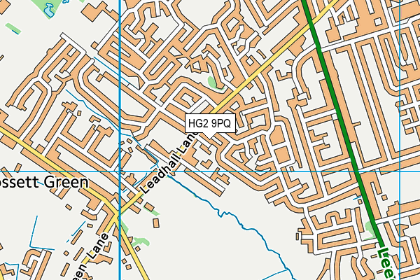 HG2 9PQ map - OS VectorMap District (Ordnance Survey)