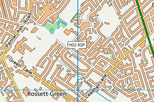 HG2 9QP map - OS VectorMap District (Ordnance Survey)