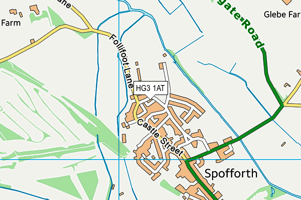 HG3 1AT map - OS VectorMap District (Ordnance Survey)