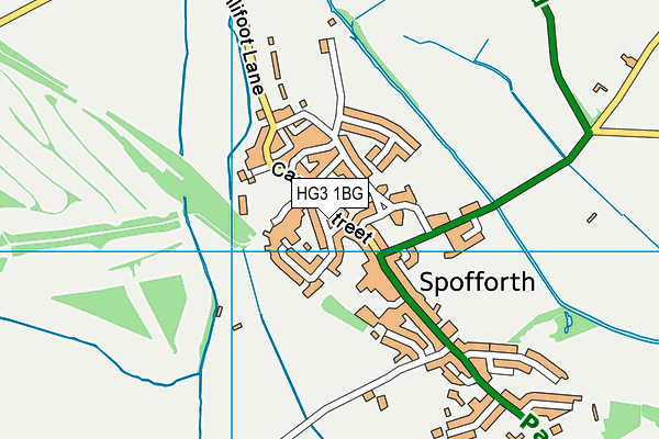 HG3 1BG map - OS VectorMap District (Ordnance Survey)