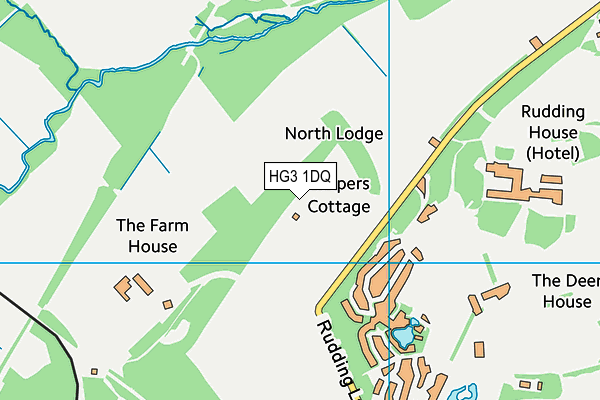 Harrogate Rugby Club map (HG3 1DQ) - OS VectorMap District (Ordnance Survey)