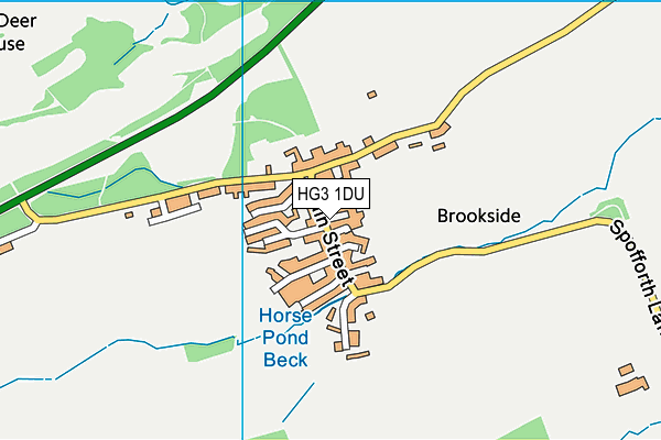Follifoot Church of England Primary School map (HG3 1DU) - OS VectorMap District (Ordnance Survey)