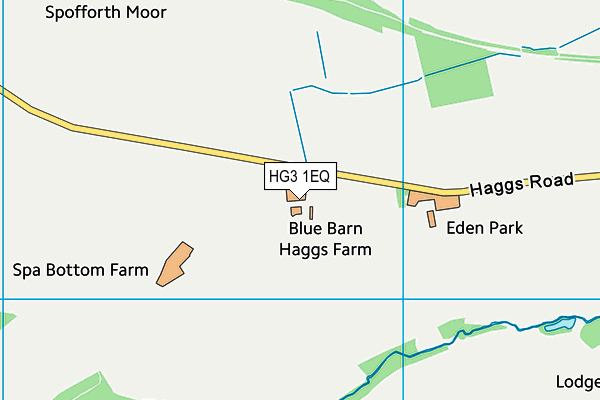 Spofforth Golf Course map (HG3 1EQ) - OS VectorMap District (Ordnance Survey)