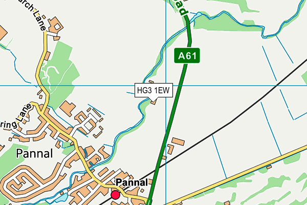 Pannal Community Park map (HG3 1EW) - OS VectorMap District (Ordnance Survey)