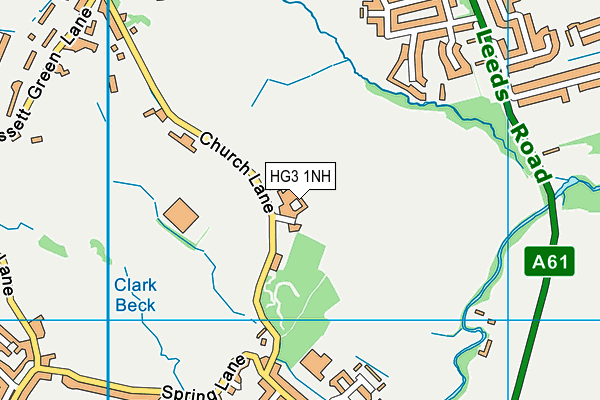 HG3 1NH map - OS VectorMap District (Ordnance Survey)