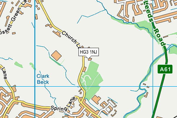 HG3 1NJ map - OS VectorMap District (Ordnance Survey)