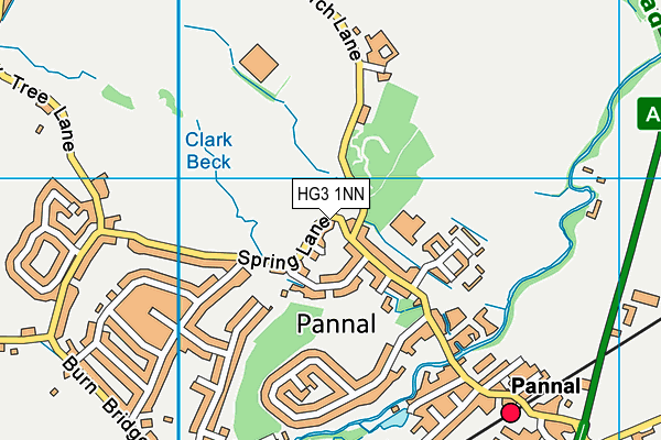HG3 1NN map - OS VectorMap District (Ordnance Survey)