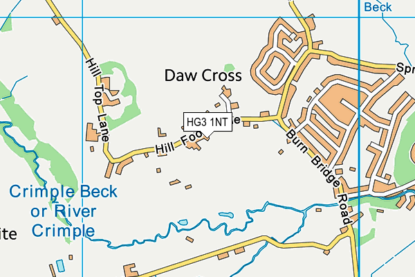 HG3 1NT map - OS VectorMap District (Ordnance Survey)