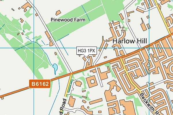 HG3 1PX map - OS VectorMap District (Ordnance Survey)