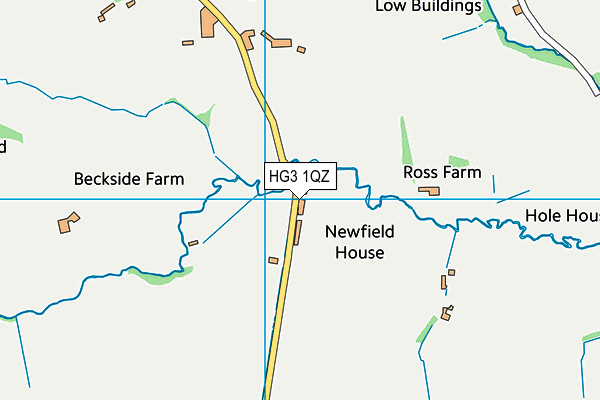 HG3 1QZ map - OS VectorMap District (Ordnance Survey)