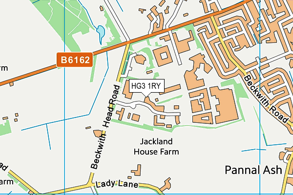 HG3 1RY map - OS VectorMap District (Ordnance Survey)