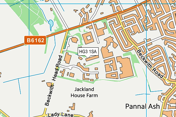 HG3 1SA map - OS VectorMap District (Ordnance Survey)