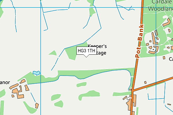 HG3 1TH map - OS VectorMap District (Ordnance Survey)