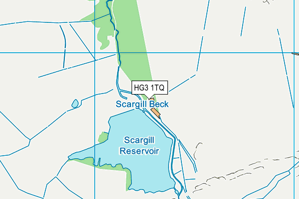 HG3 1TQ map - OS VectorMap District (Ordnance Survey)