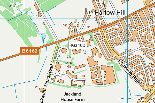 HG3 1UD map - OS VectorMap District (Ordnance Survey)