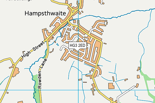 HG3 2ED map - OS VectorMap District (Ordnance Survey)