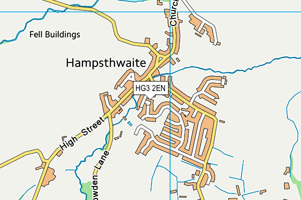 HG3 2EN map - OS VectorMap District (Ordnance Survey)