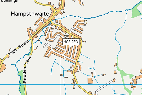 HG3 2EQ map - OS VectorMap District (Ordnance Survey)