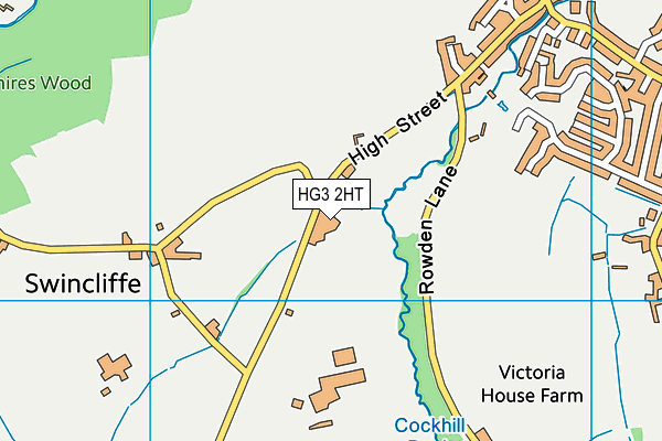 HG3 2HT map - OS VectorMap District (Ordnance Survey)