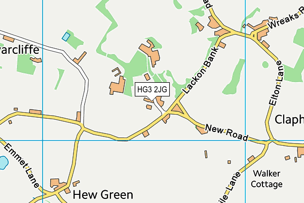 Belmont Grosvenor School map (HG3 2JG) - OS VectorMap District (Ordnance Survey)