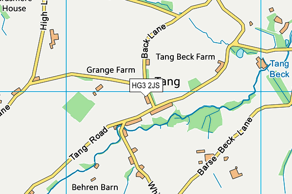 HG3 2JS map - OS VectorMap District (Ordnance Survey)