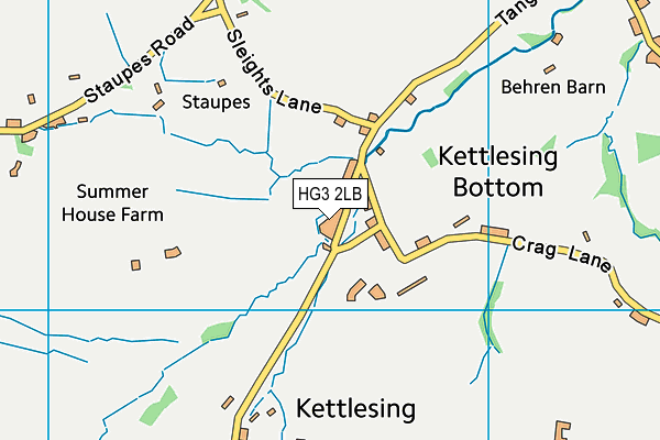 Kettlesing Felliscliffe Community Primary School map (HG3 2LB) - OS VectorMap District (Ordnance Survey)