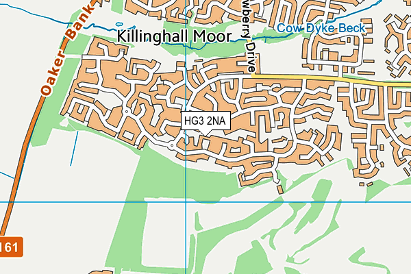 HG3 2NA map - OS VectorMap District (Ordnance Survey)