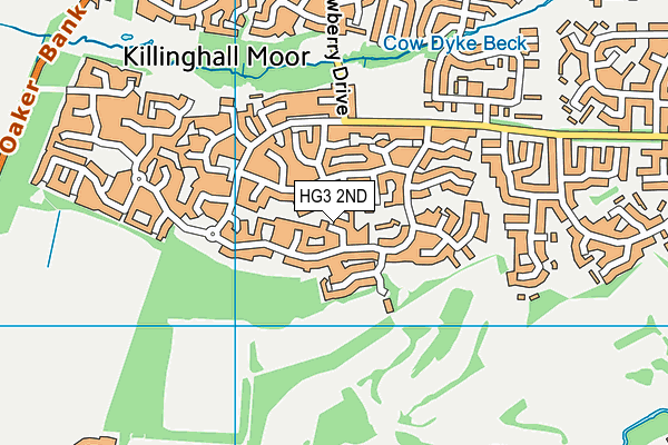 HG3 2ND map - OS VectorMap District (Ordnance Survey)