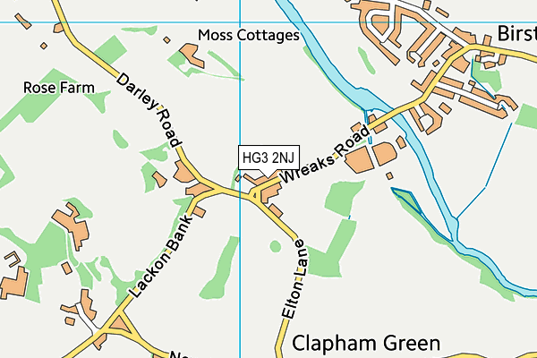 Birstwith Church of England Primary School map (HG3 2NJ) - OS VectorMap District (Ordnance Survey)